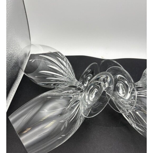 Retired Noritake MOONDUST Cut Crystal Water Goblet 8.5" tall Perfect - Picture 9 of 9